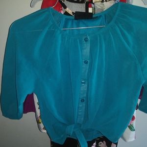 Girl Turquoise Top